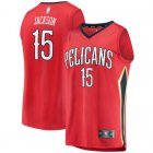 Camiseta Frank Jackson 15 New Orleans Pelicans Statement Edition Rojo Hombre